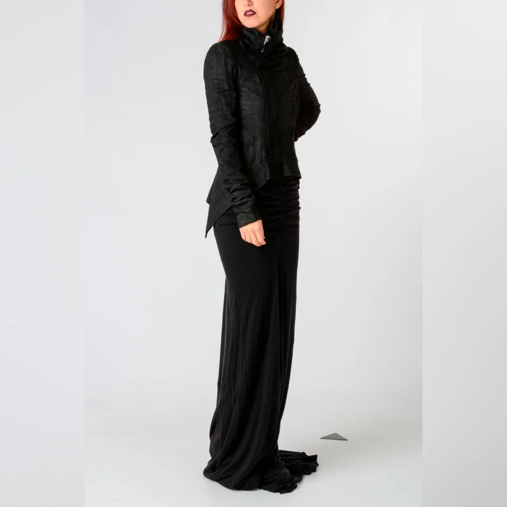 ‼️SOLD ON DEPOP‼️ Owens Lilies maxi skirt black BNWT - Picture 1 of 8
